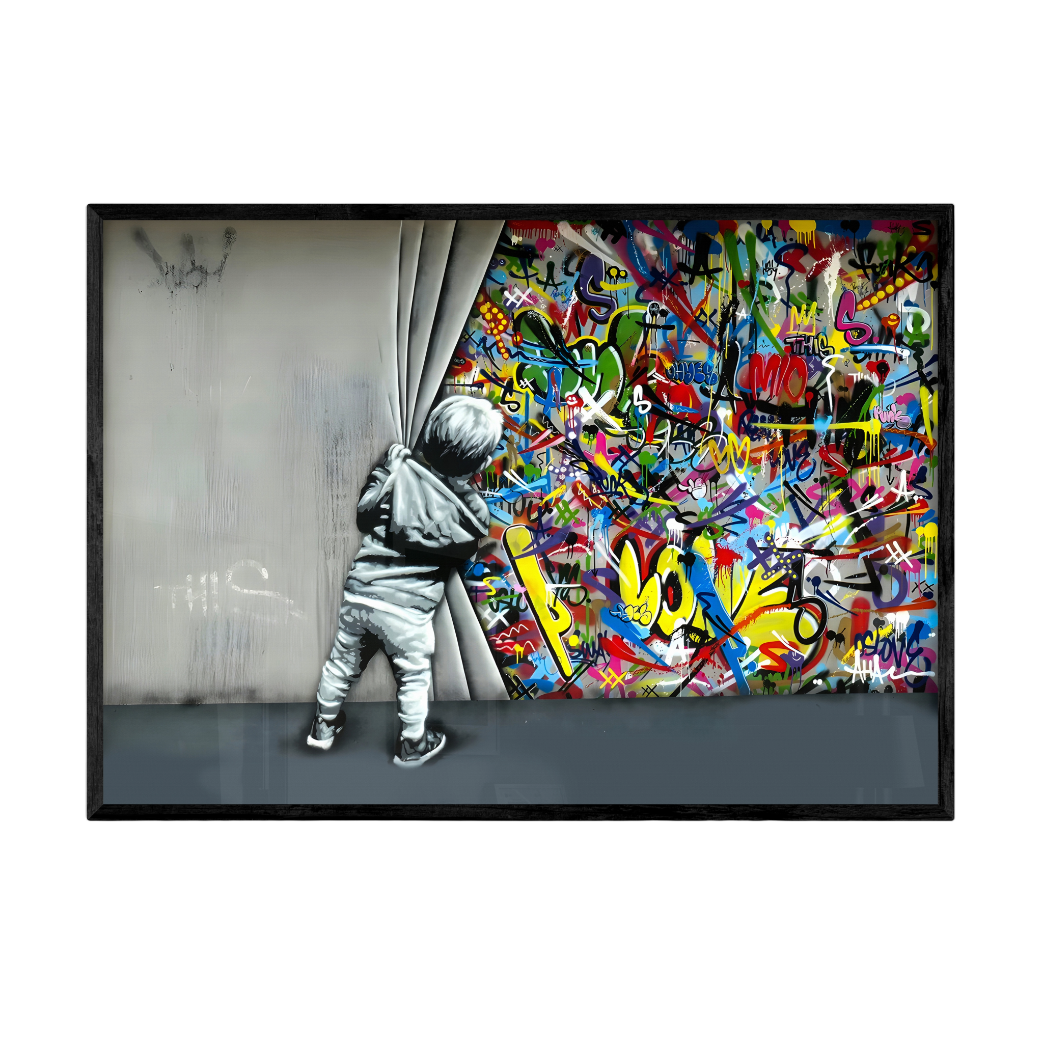 Tableau Street Art Original - La Maison Du Tableau