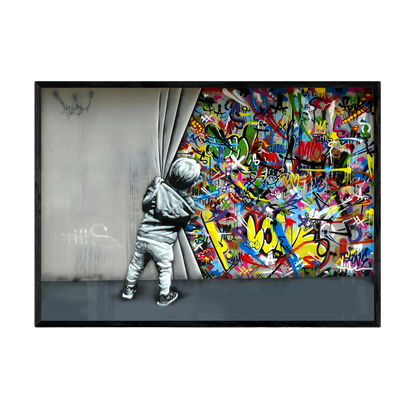 Tableau Street Art Original - La Maison Du Tableau