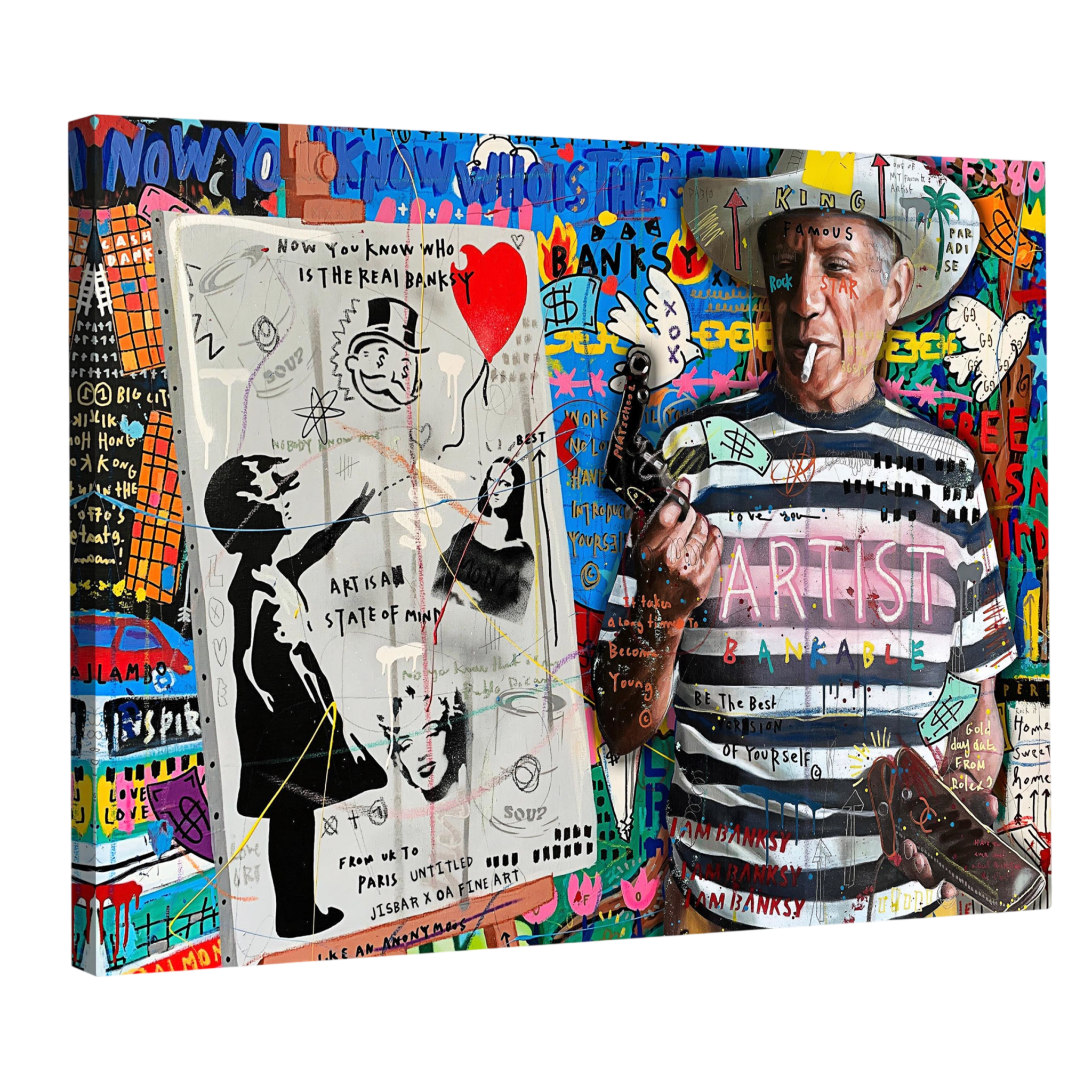 Tableau Street Art Picasso - La Maison Du Tableau