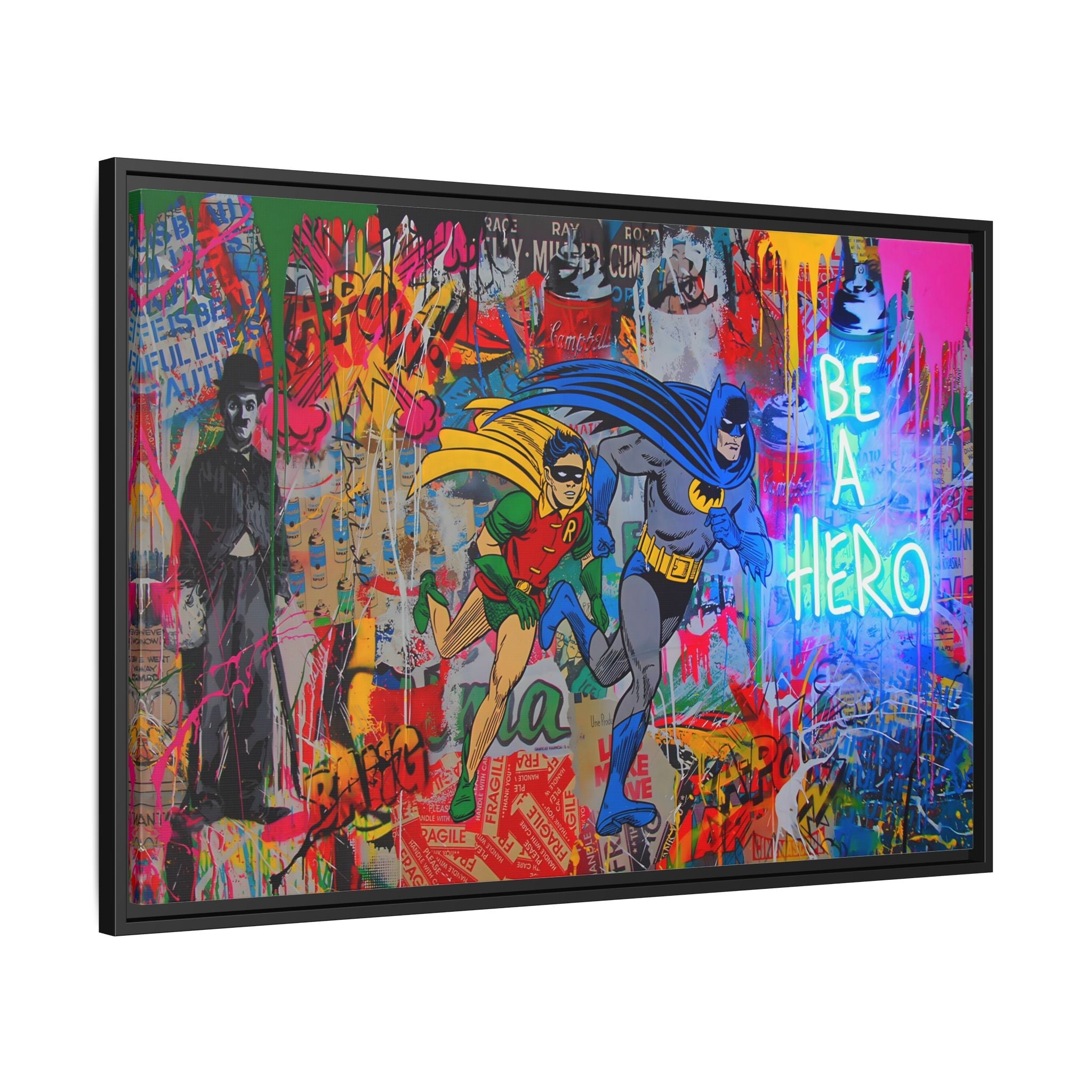 Tableau Street Art Superhéros Comic - La Maison Du Tableau
