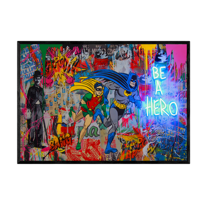 Tableau Street Art Superhéros Comic - La Maison Du Tableau