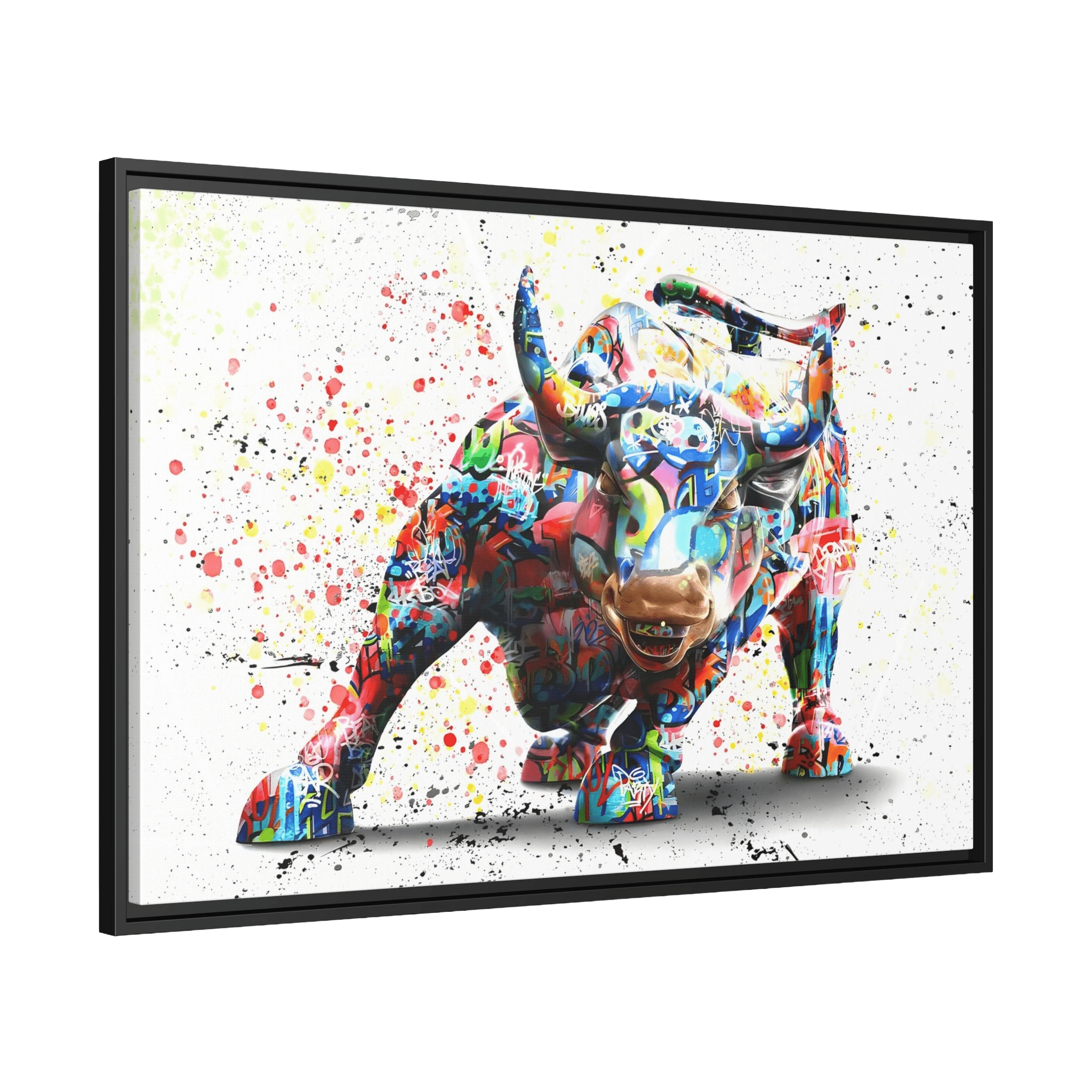 Tableau Taureau Pop Art - La Maison Du Tableau