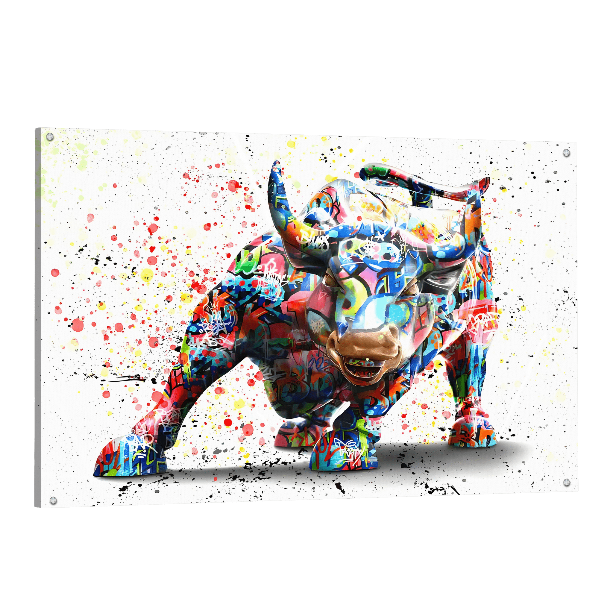 Tableau Taureau Pop Art - La Maison Du Tableau