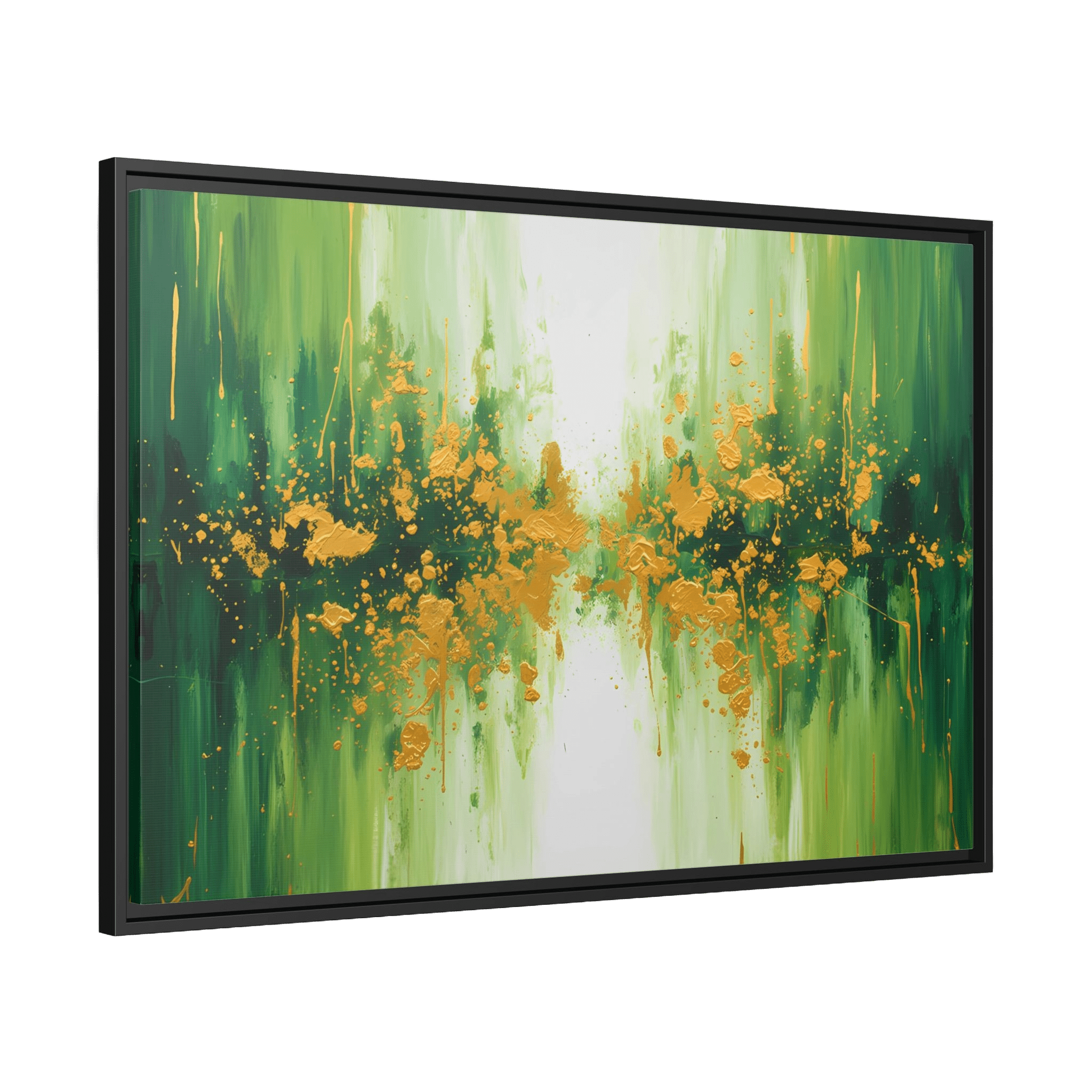 Tableau Vert Abstrait - La Maison Du Tableau