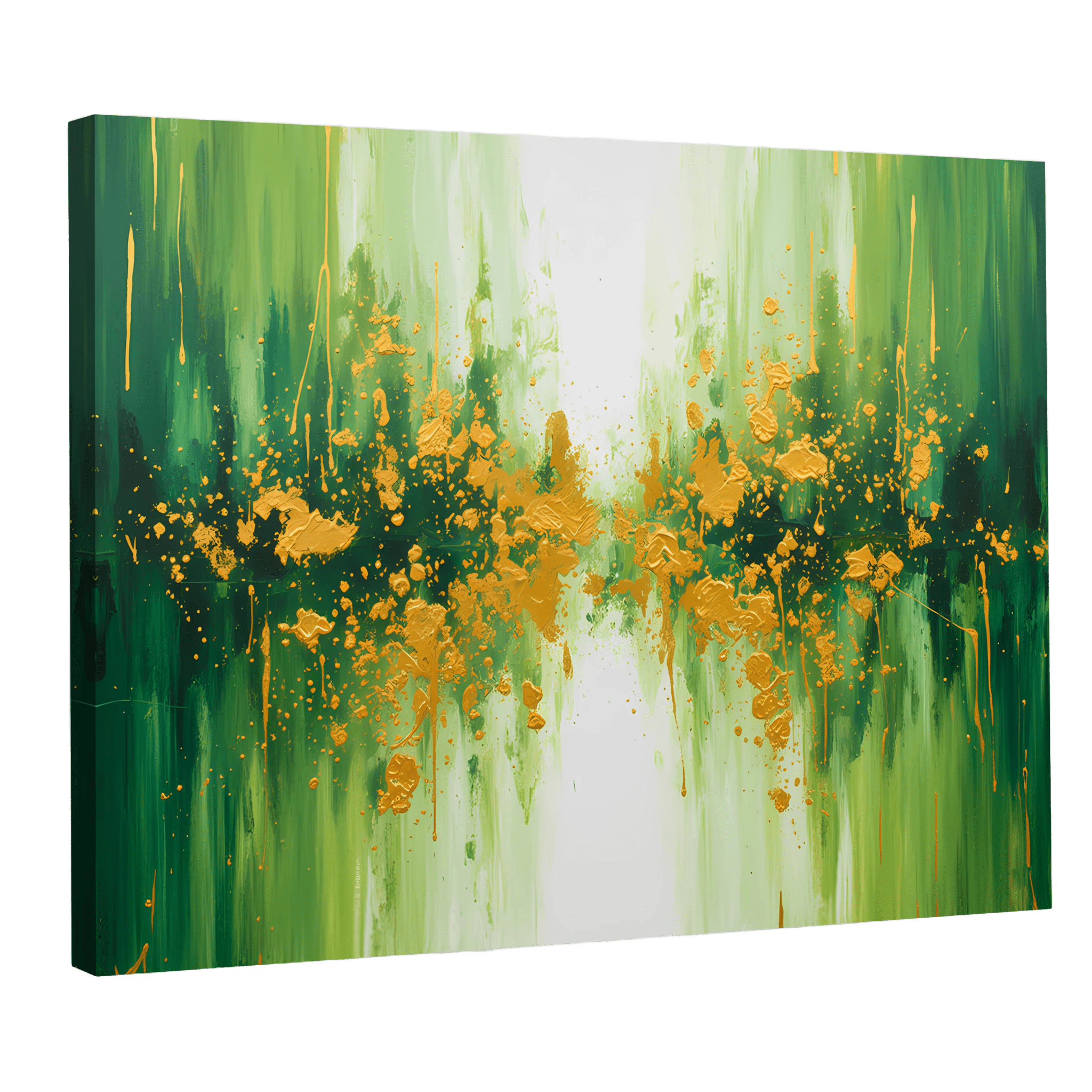 Tableau Vert Abstrait - La Maison Du Tableau