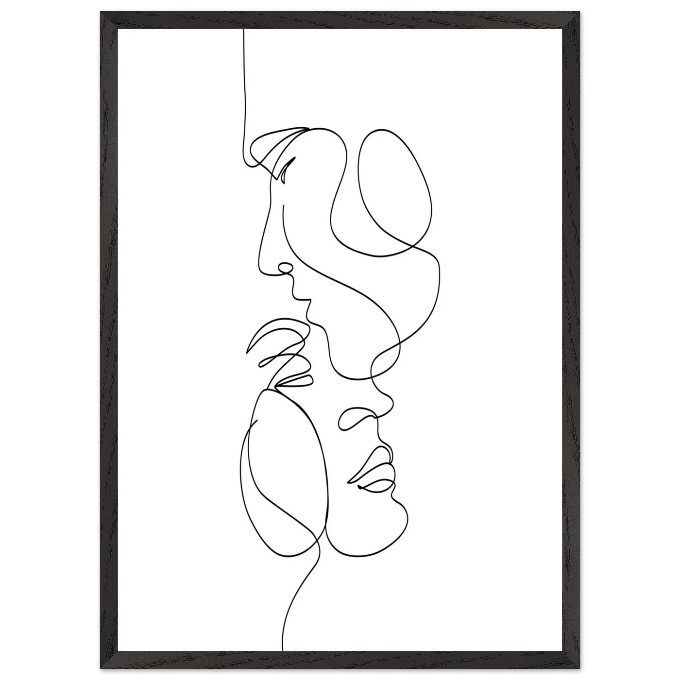 Tableau Visage Minimaliste - La Maison Du Tableau