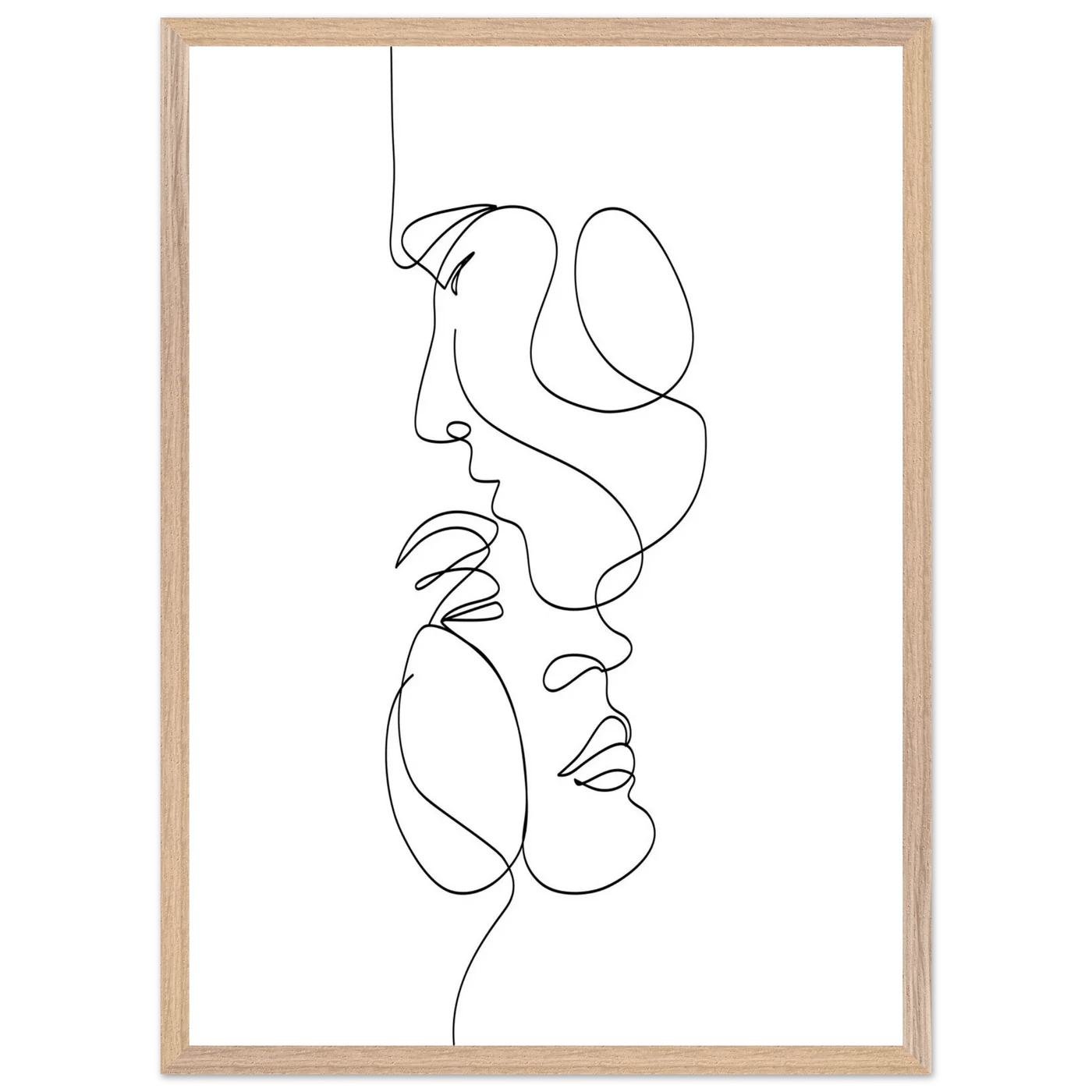 Tableau Visage Minimaliste - La Maison Du Tableau