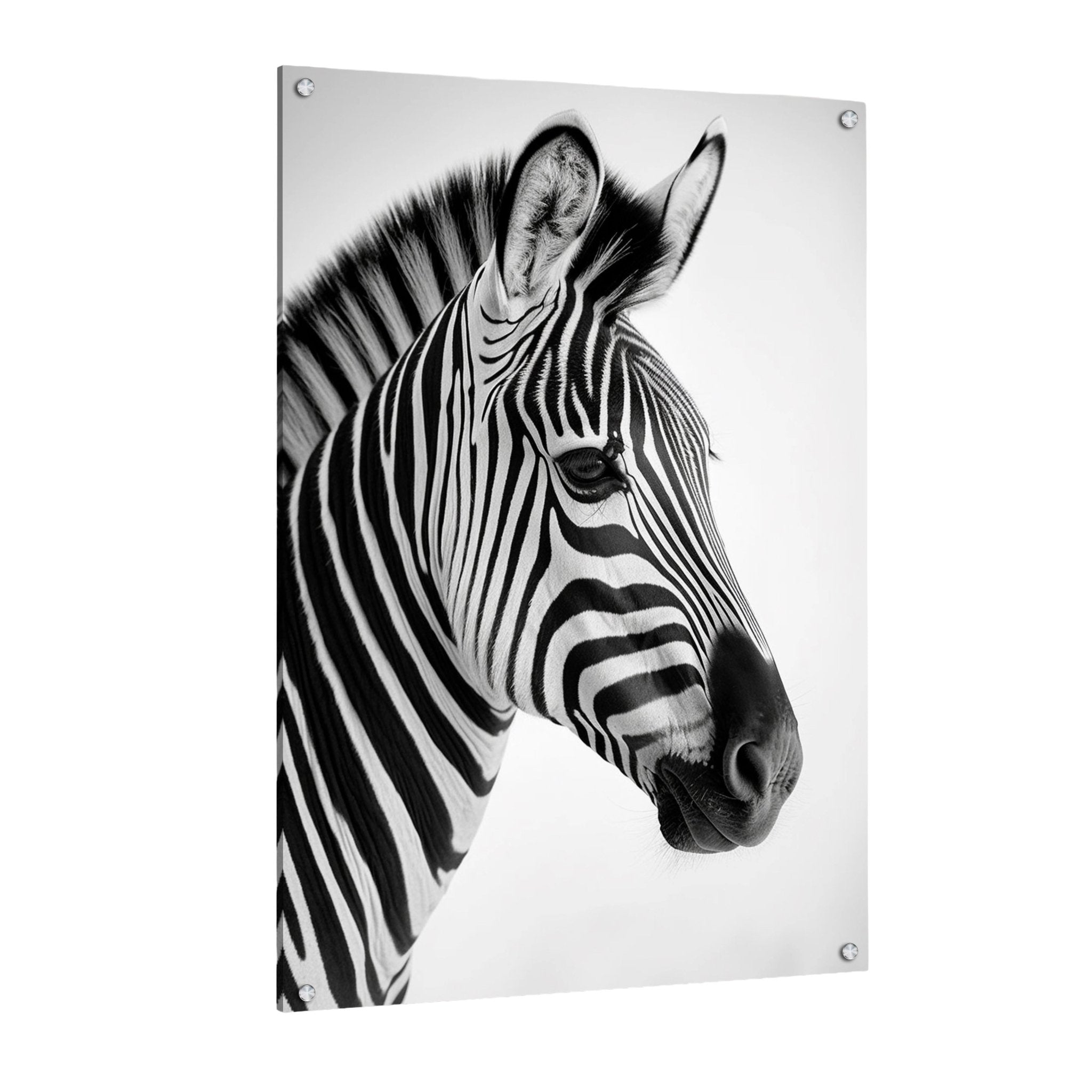 Tableau Zèbre Noir et Blanc - La Maison Du Tableau